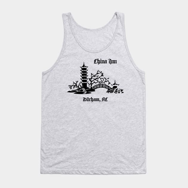 China Inn Restaurant Vintage Durham North Carolina Tank Top by Contentarama